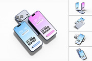 iPhone 17 Pro Mockup, an iPhone Mockup by Graphic Deal (Thumbnail 1 of 6)