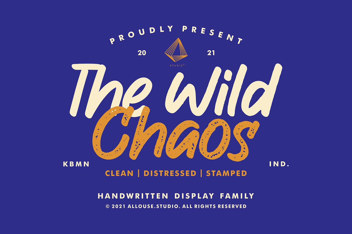 The Wild Chaos Font, a Script Font by Allouse Studio (Photo 1 of 16)
