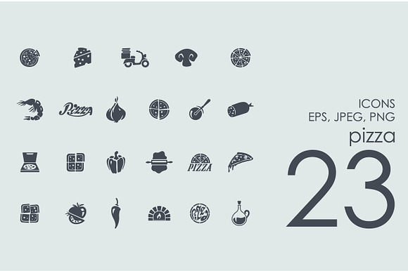23 Pizza Icons