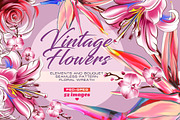 Vintage flowers, photoshop art, a Decorative Illustration by Allween (Thumbnail 1 of 11)