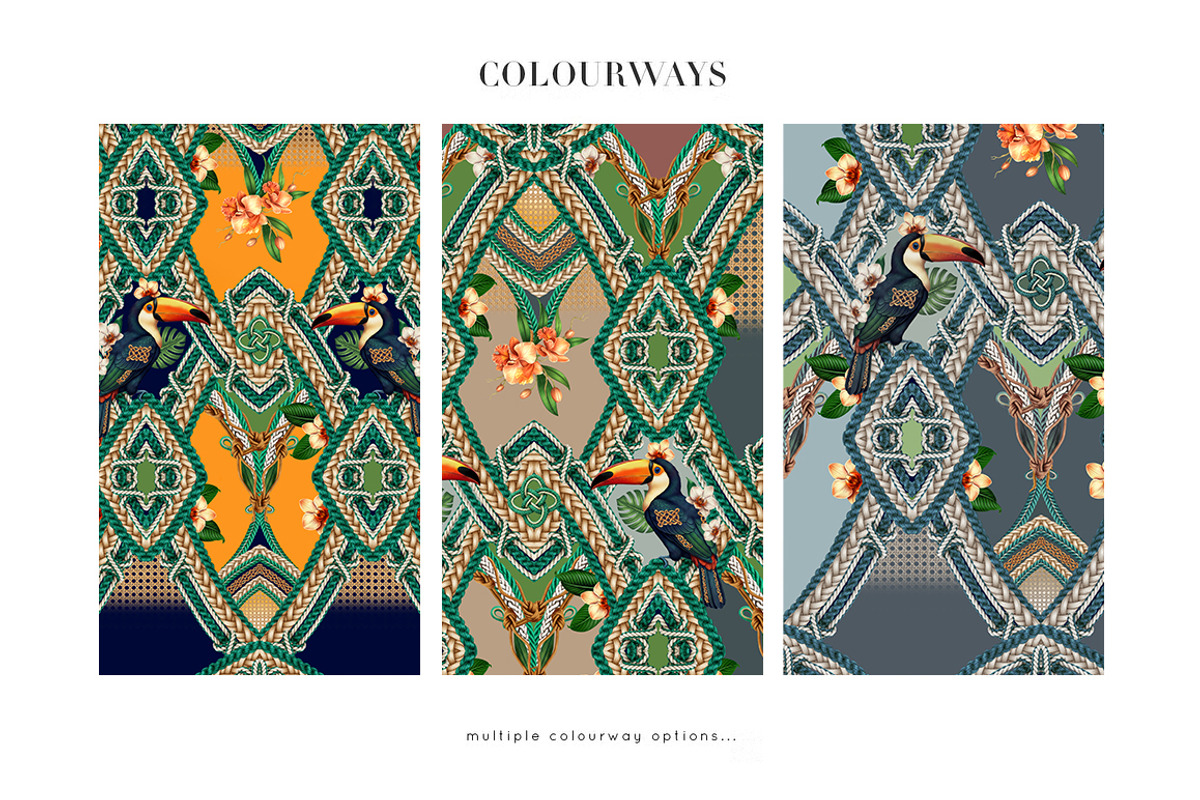 Artisanal Tropical 2026 Fabric, a Wallpaper Graphic by Luiz da Rolt Grathwohl (Photo 13 of 16)
