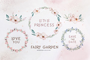 Fairy garden watercolor collection, an Object Graphic by Peace ART (Thumbnail 11 of 14)