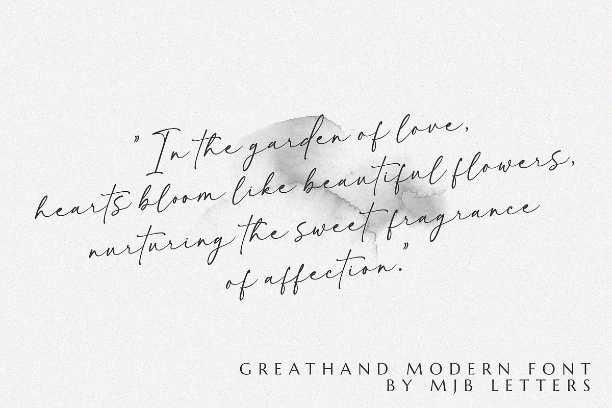 Greathand Font, a Script Font by MJB Letters (Photo 6 of 10)