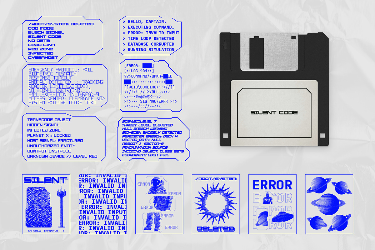 RETROSPACE/ Sci-Fi Graphic Pack, an Object Graphic by ALICE_SHOP.EXE (Photo 3 of 5)