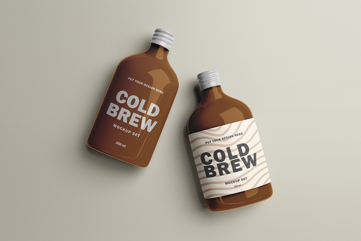 Coldbrew Bottle Mockup Set, a Cups & Container Mockup by Mirachma Project (Photo 5 of 7)