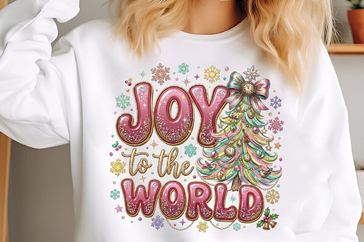 Brushstroke Joy to the World Png, a Seasonal Illustration by Designking (Photo 1 of 6)