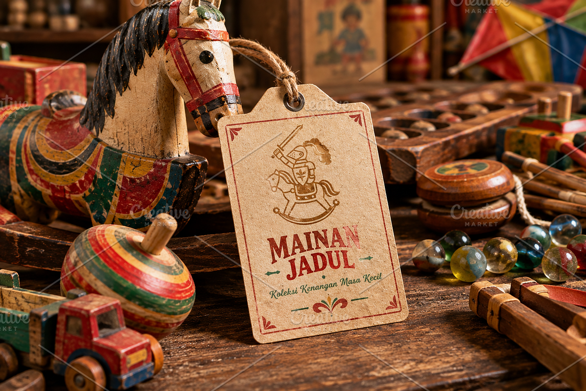 Vintage Toy Shop Logo, a Branding & Logo Template by Atlantis X Nurman Arbai (Photo 3 of 3)