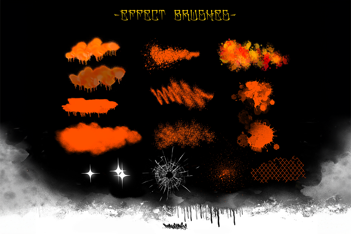 Graffiti Brush Pack For Photoshop, a Brushes & More by Torus1 (Photo 4 of 16)