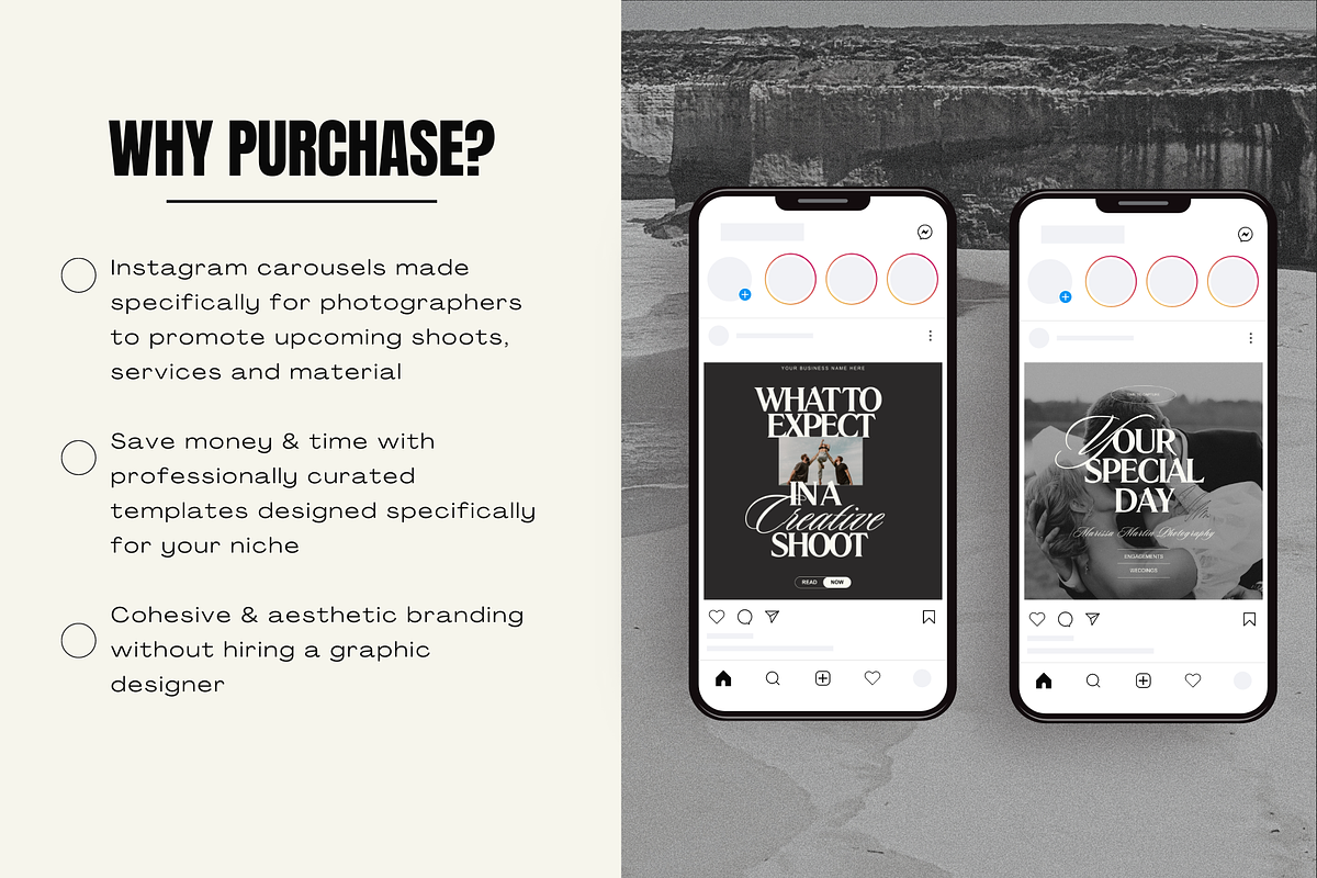 Photography Instagram Templates, a Social Media Template by digitaldispositions (Photo 8 of 9)