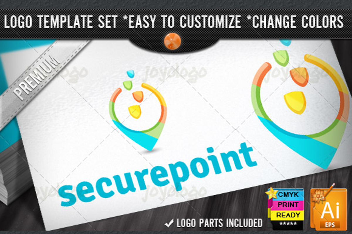 3D Shields IT Security Pointer Logo, a Branding & Logo Template by joyologo (Photo 1 of 5)