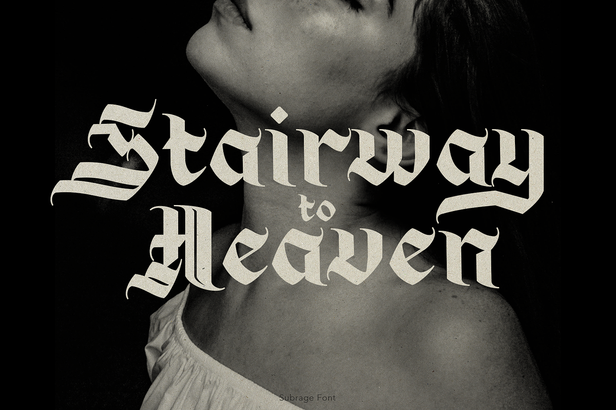 Subrage Blackletter, a Blackletter Font by TypeClassHeroes (Photo 15 of 15)