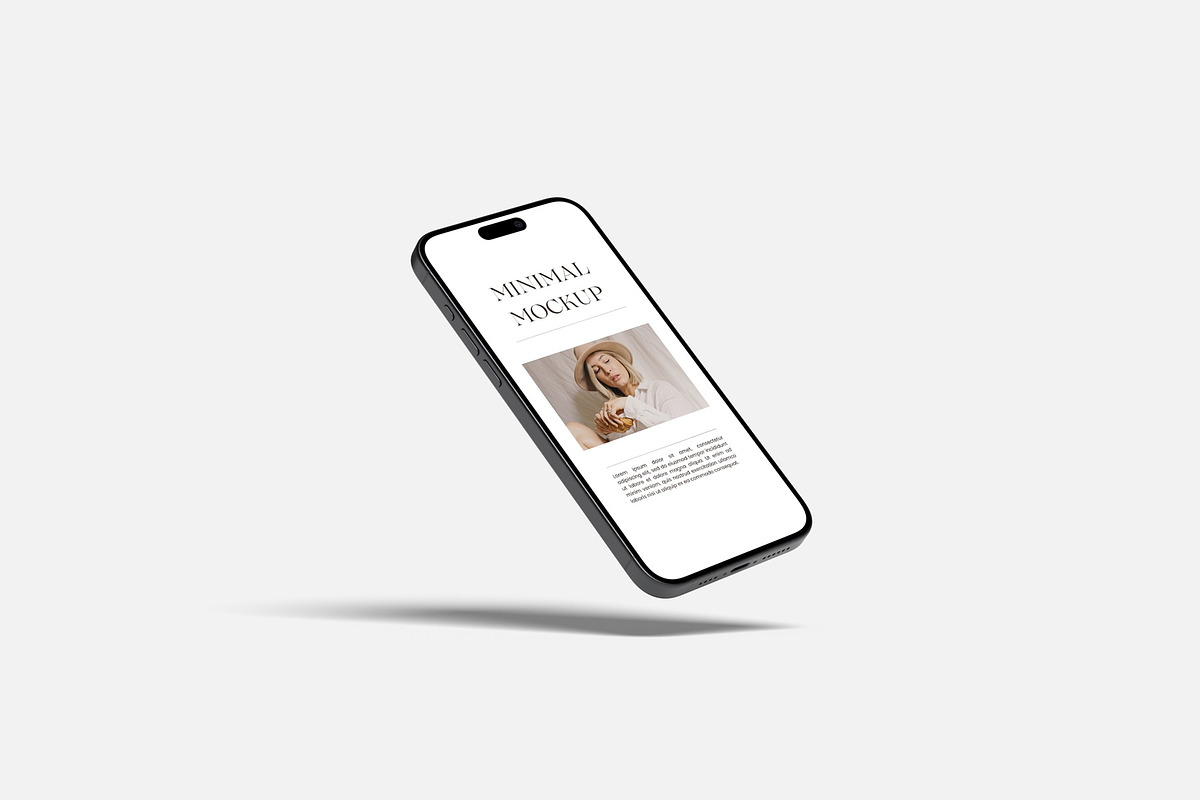 Floating Phone Mockup, an iPhone Mockup by zuhraabdullah (Photo 4 of 4)