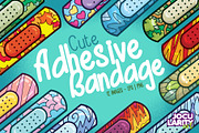Cute Adhesive Bandage Cartoon Vector, a Healthcare Illustration by Jocularity Art (Thumbnail 1 of 3)