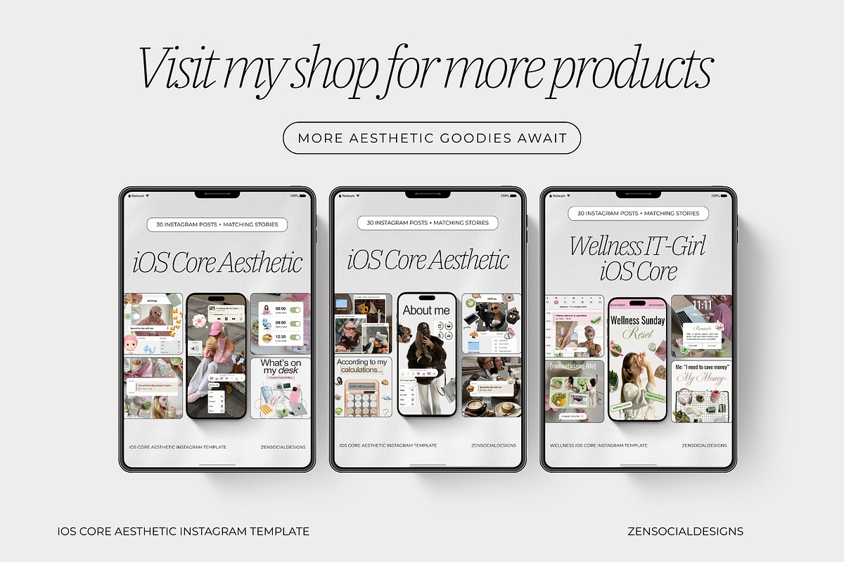 iOS Core Instagram Templates, a Social Media Template by ZenSocialDesigns (Photo 9 of 9)