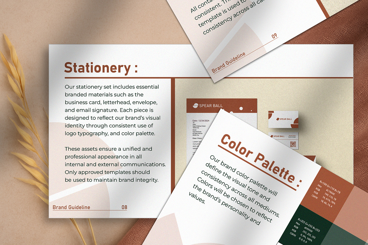 Modern Brand Guideline Template., a Templates & Theme by Mehedi Hasan (Photo 2 of 9)