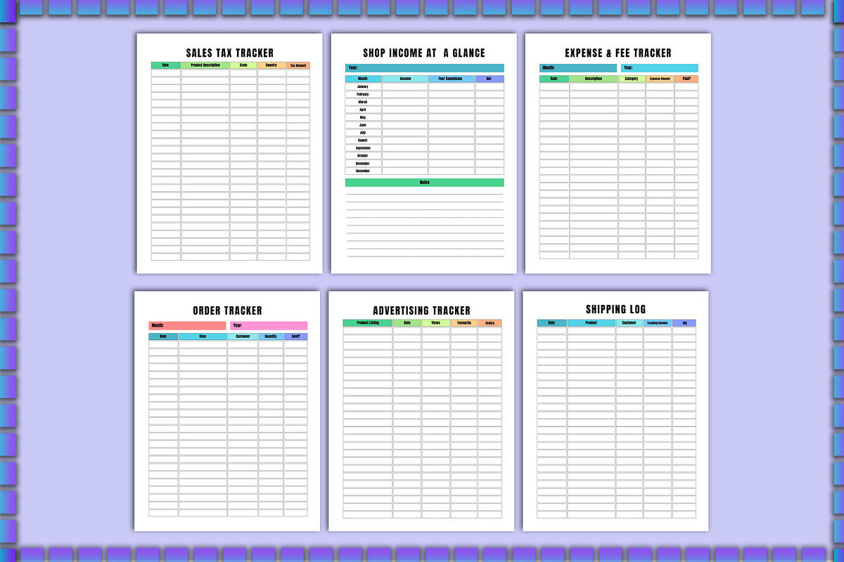 Printable Online Business Planner, a Stationery Template by Shumaya (Photo 4 of 7)