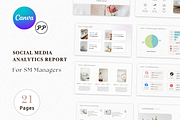 Social Media Analytics Report, a Social Media Template by PittaFinePrint (Thumbnail 1 of 7)
