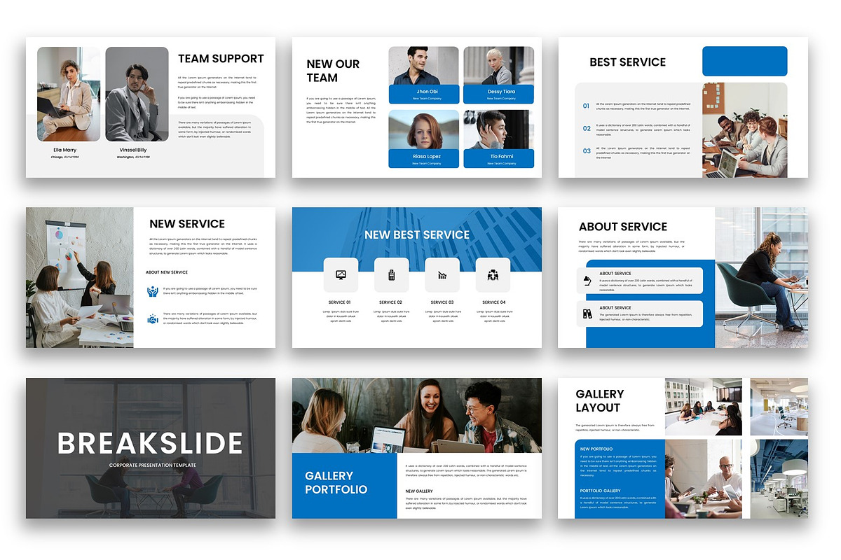 Clover –Business PowerPoint Template, a Presentation Template by kreatifreya (Photo 3 of 5)
