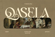 Qasela - Retro Stylish Serif Font, a Serif Font by Qweera Studio (Thumbnail 1 of 12)