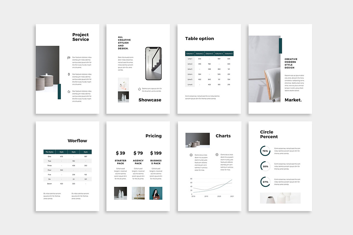 NOYA - Vertical Powerpoint Template, a Presentation Template by PixaSquare