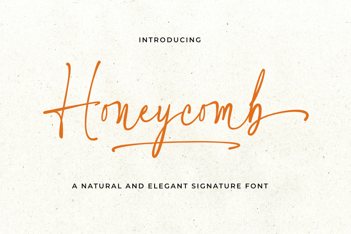 Honeycomb Signature Fonts, a Script Font by Bluestype Studio (Photo 1 of 9)