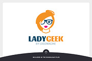 Lady Geek Logo Template, a Branding & Logo Template by LOGOMAGINE (Thumbnail 8 of 16)