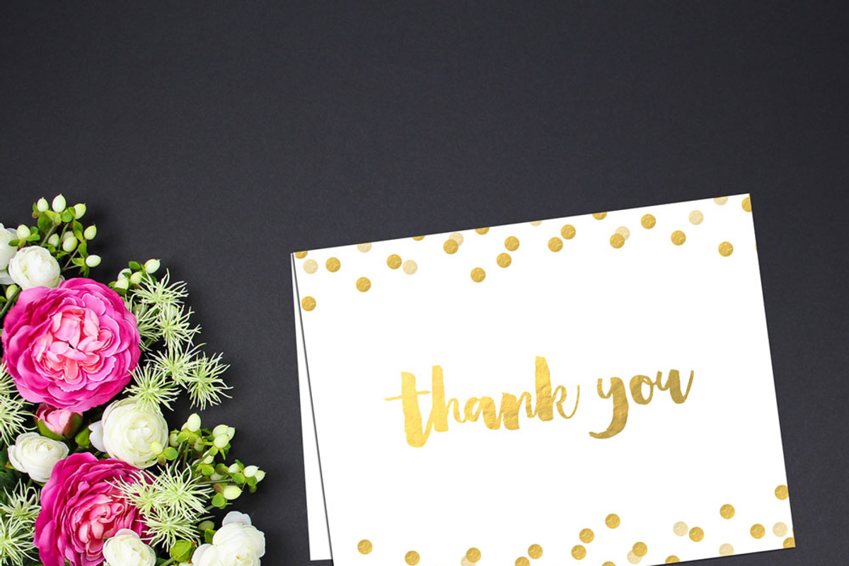 Gold Confetti Wedding Suite, a Stationery Template by Inkberry Creative (Photo 4 of 5)