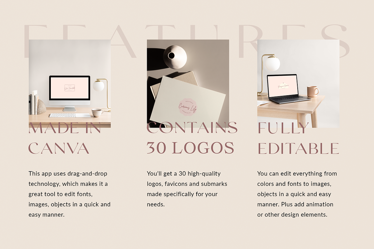 Beauty Logo Kit | Canva, a Branding & Logo Template by Ralony (Photo 2 of 10)