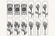 Floral Bookmark Template Bundle, a Stationery Template by Kusumaillustration (Thumbnail 11 of 11)