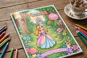 Magical Princess Coloring Book Vol43, a Person Illustration by ikarifq shop (Thumbnail 2 of 7)