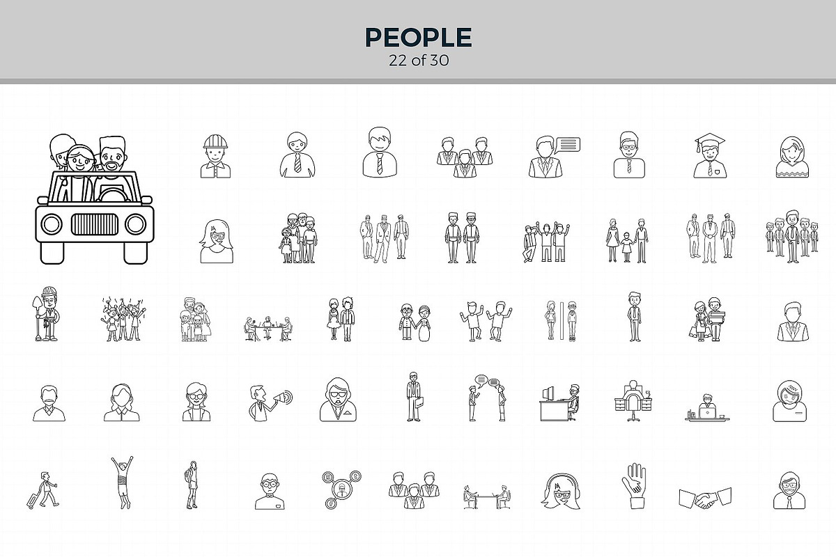 Jumbo Line Icons Pack, an Outline Icon by Jumbo Icons (Photo 24 of 48)