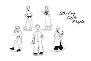 Café People – Hand-Drawn Coffee Shop, a Person Illustration by Invisual Studio (Thumbnail 4 of 14)