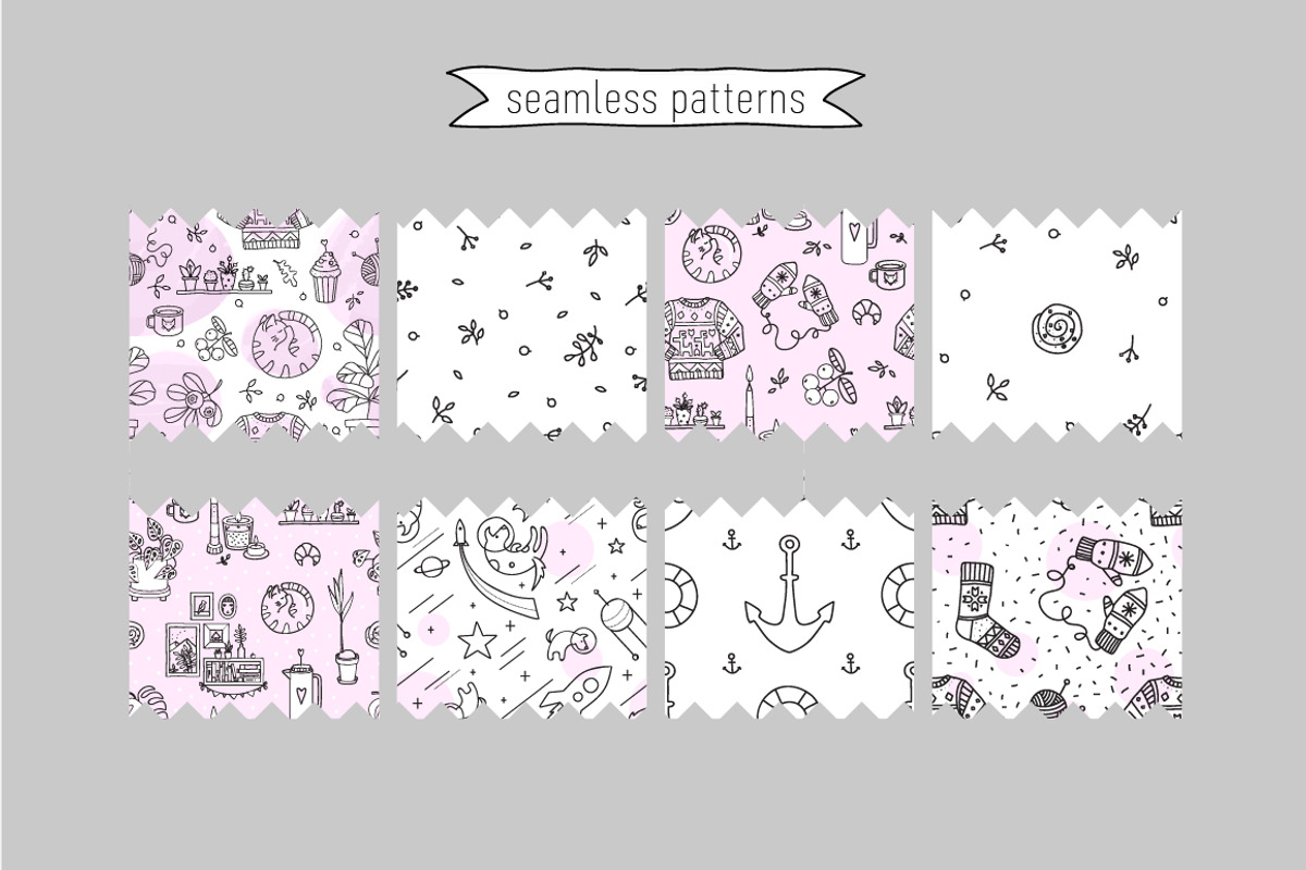 Hygge, cozy home set, a Graphic by WinWinFolly (Photo 4 of 6)