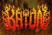 ARZON FIRE – Death Metal Fire Font, a Blackletter Font by Fonday Studio (Thumbnail 2 of 9)
