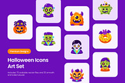 110 Halloween Flat Bundle Icons, an Emoji Icon by Prosymbols (Thumbnail 1 of 11)