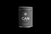 Metal Tea Tin Can Mockup, a Product Mockup by Design Squad (Thumbnail 1 of 4)