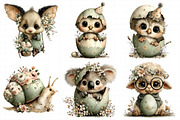 Quirky Easter Animals Clipart, an Illustration by Daily.Designs (Thumbnail 3 of 7)