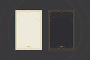 Vector Tarot Card Frame Templates, a Decorative Illustration by PsychocheArt (Thumbnail 7 of 9)