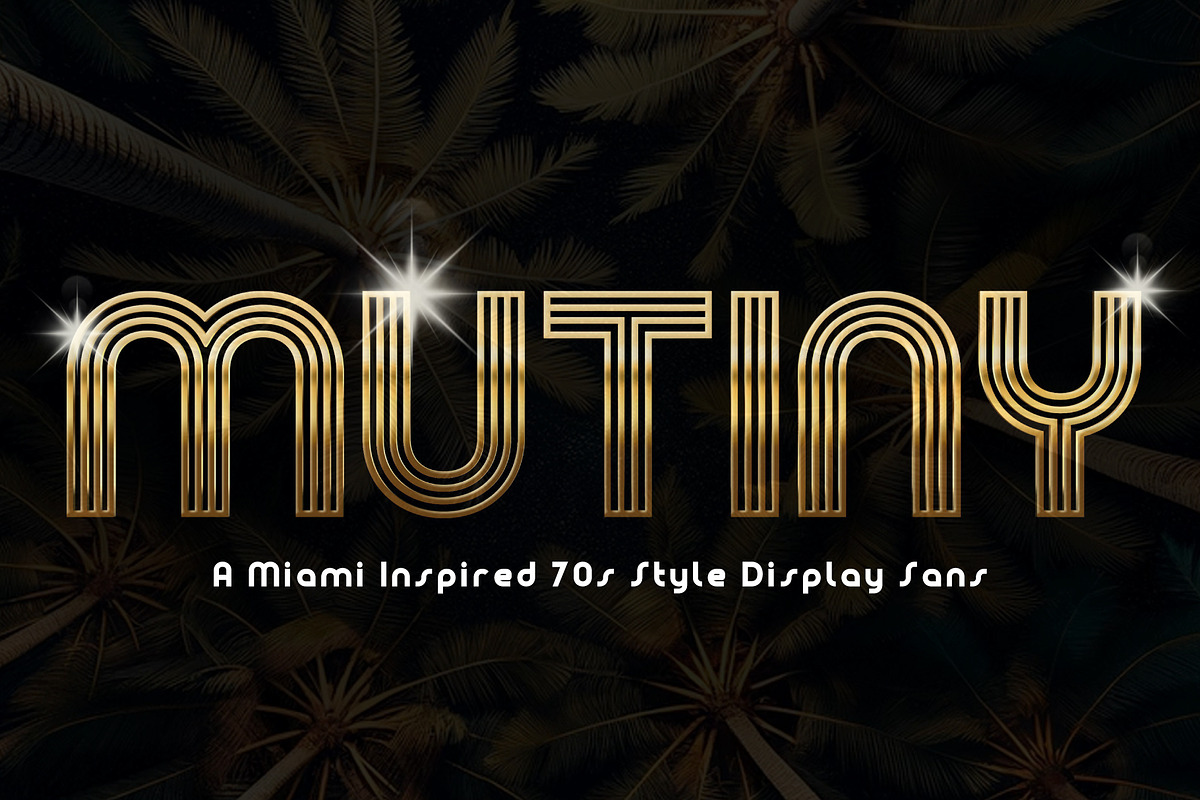 Mutiny, a Sans Serif Font by Loudoun Design Co. (Photo 1 of 6)