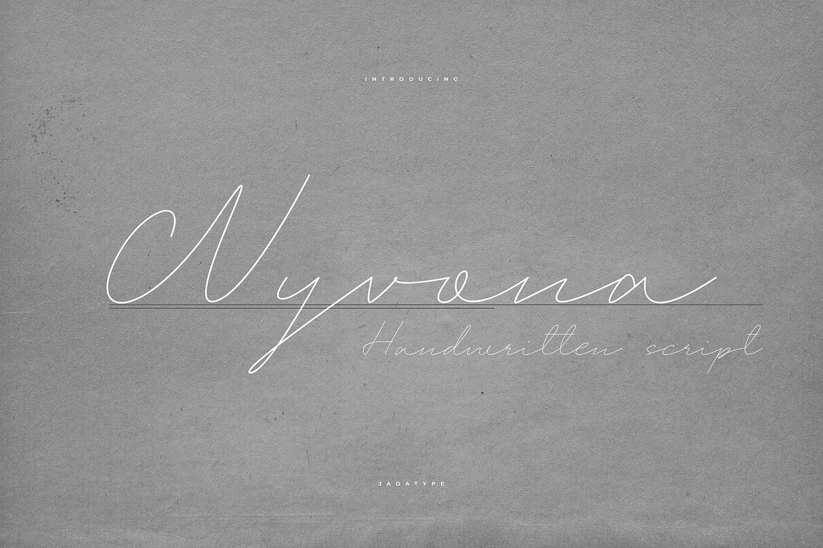 Wyvona Font | Handwritten, a Script Font by Jadatype.id (Photo 7 of 7)