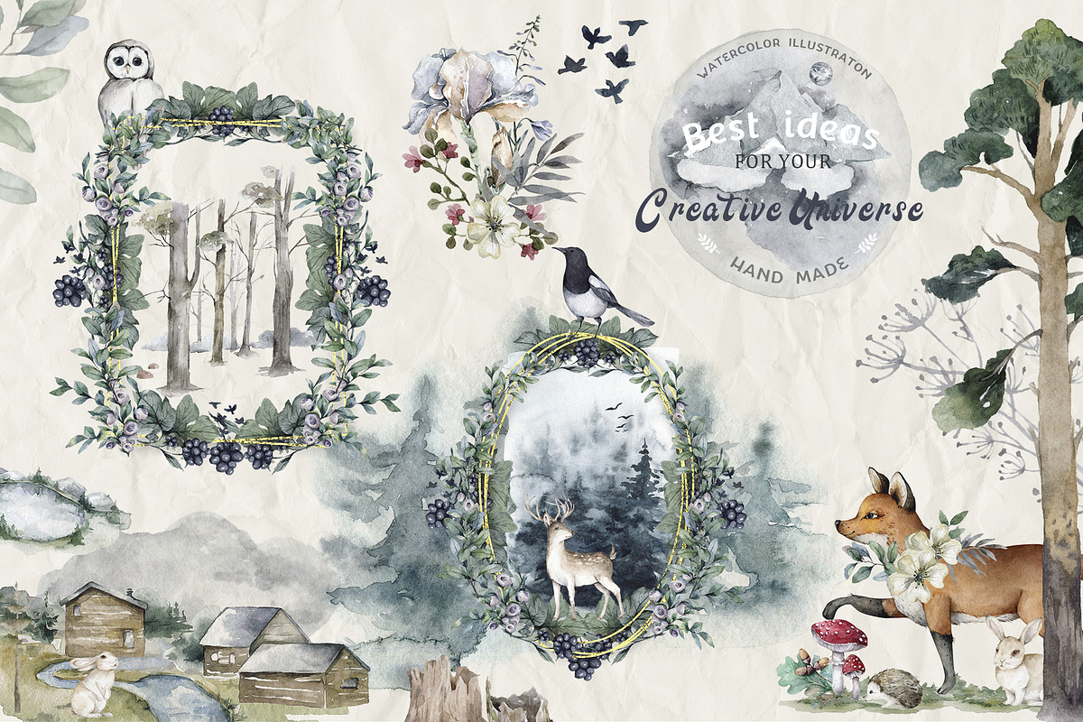 Fall in Forest Autumn Mood, an Animal Illustration by Ann Art Houze (Photo 13 of 22)