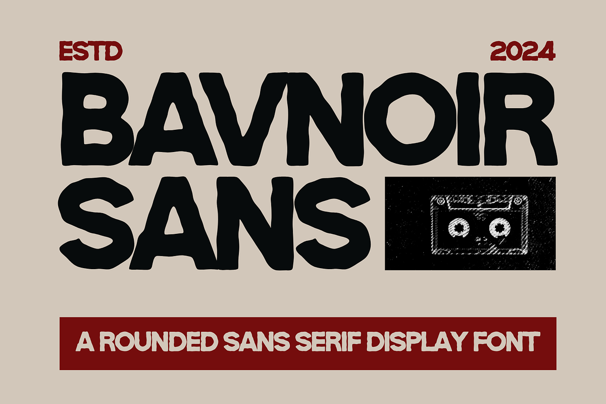 Bavnoir – Rounded Sans Serif Display, a Sans Serif Font by MaikoHatta (Photo 1 of 8)