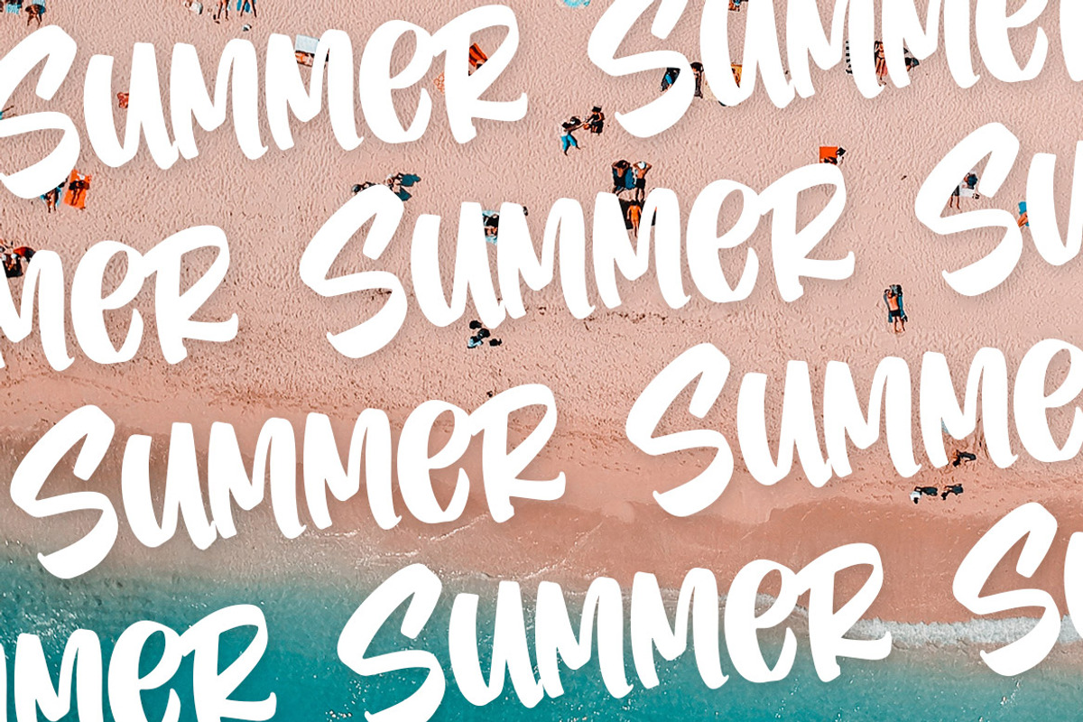 Newlight - Display Brush Font, a Handwritten Font by Weape Studio (Photo 5 of 7)