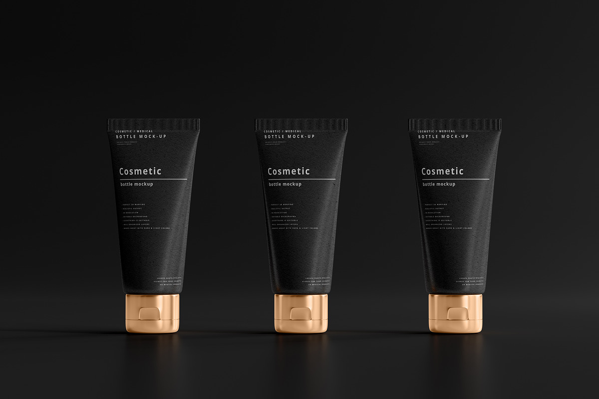 Dark Cosmetic Branding Mockups, a Cups & Container Mockup by pmvch (Photo 36 of 86)