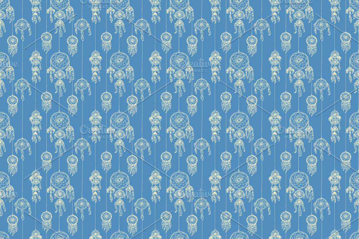 six hand drawn seamless patterns preview 5