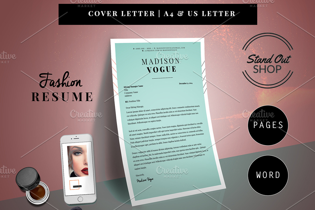 Fashion Forward Resume 5 Pack, a Resume Template by Stand Out Shop (Photo 5 of 7)