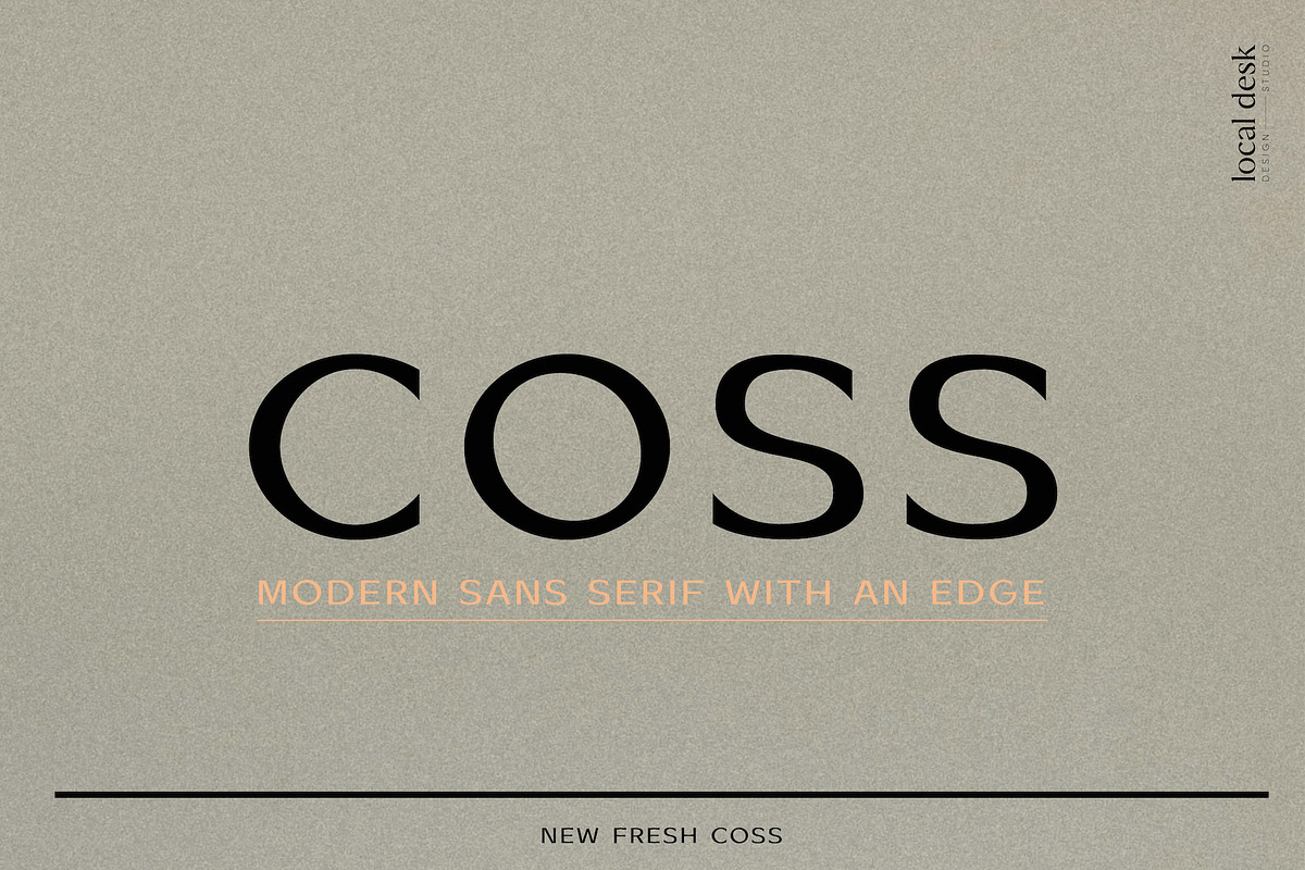 COSS – Modern & Stylish Sans, a Sans Serif Font by Local Desk Designstudio (Photo 16 of 22)