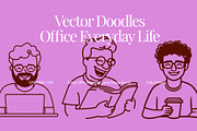 Vector Doodles Office Everyday Life, a Graphic by LEROY Design (Thumbnail 4 of 5)