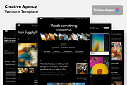 Creative Agency Figma Template, an UI Kit Template by Rozepaars Design (Thumbnail 1 of 3)