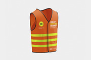 Safety Vest Mockup, a Hoody Mockup by Unerispace (Thumbnail 4 of 4)